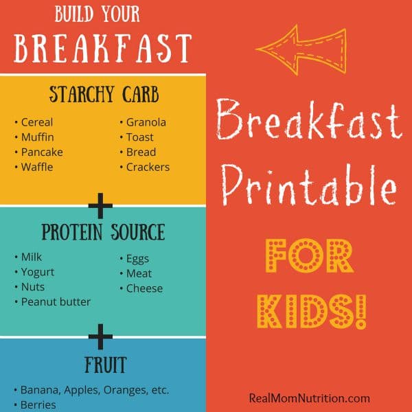 Help Your Kids Build A Healthy Breakfast (Free Printable!) - Real Mom ...