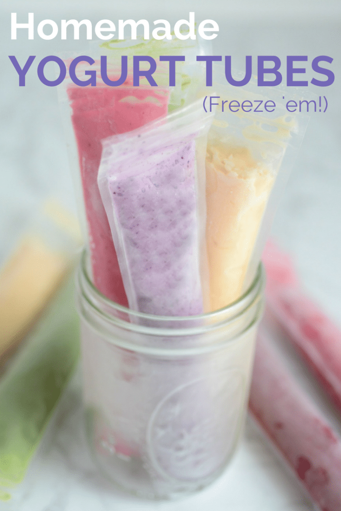 How To Make Your Own Healthy Yogurt Tubes (For the Freezer!)