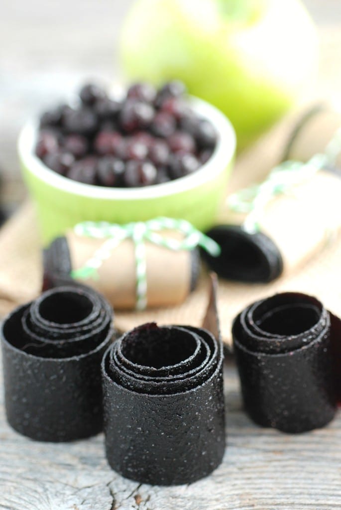 Homemade Wild Blueberry Fruit Leather