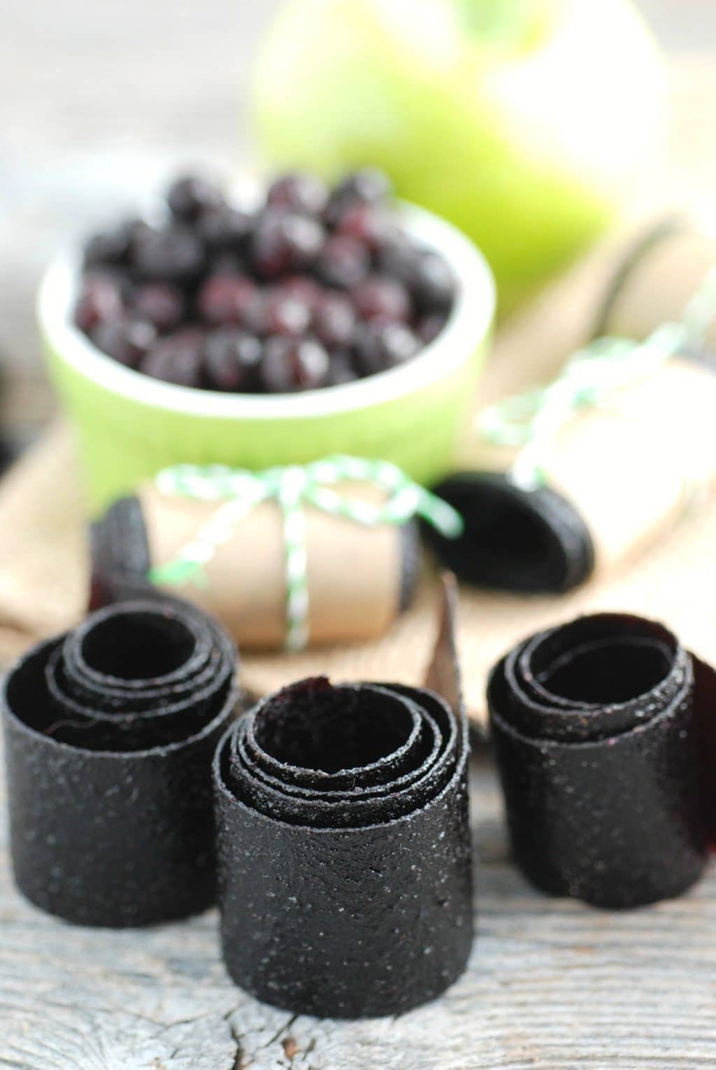 Homemade Wild Blueberry Fruit Leather