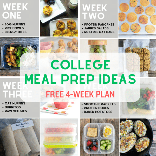 College Meal Prep: Free 4-Week Plan