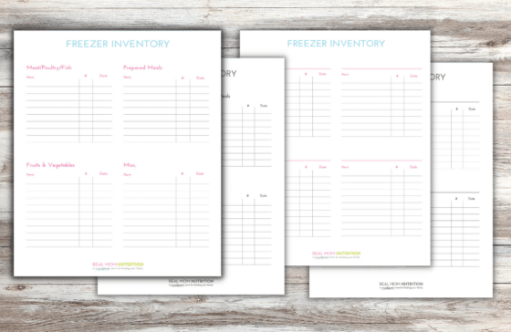 Freezer Inventor Sheet - Free Printable To Get Organized!