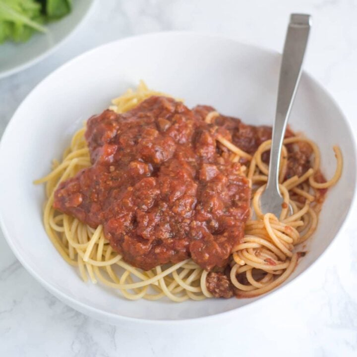 Family Favorite Spaghetti Sauce with Meat